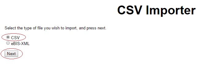 Select CSV format to import One Stop Order Processing orders into Kashflow